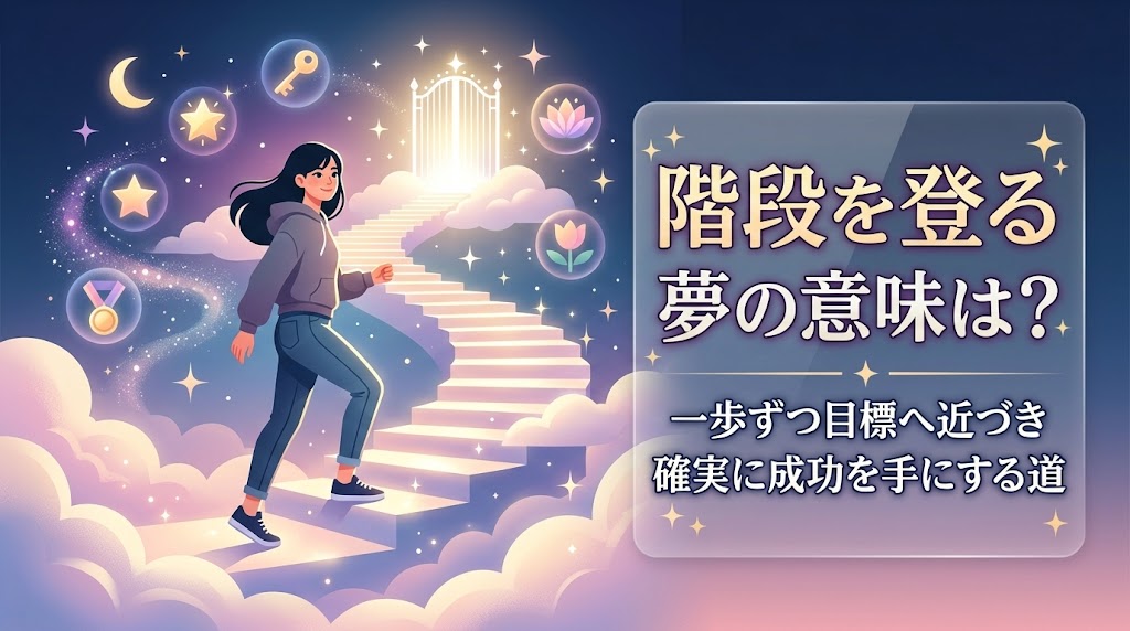 階段を登る夢の意味は？一歩ずつ目標へ近づき確実に成功を手にする道 | Blue Door
